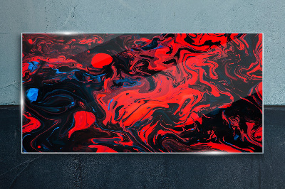 Cosmic dance of colors Wall art on glass