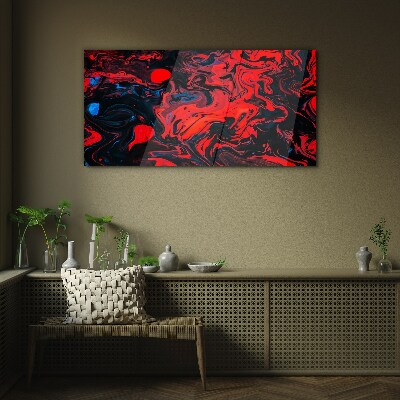 Cosmic dance of colors Wall art on glass