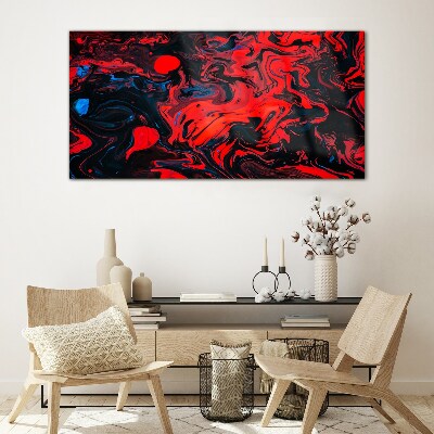 Cosmic dance of colors Wall art on glass