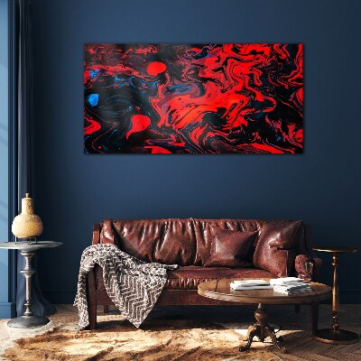 Cosmic dance of colors Wall art on glass