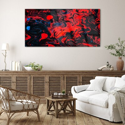 Cosmic dance of colors Wall art on glass