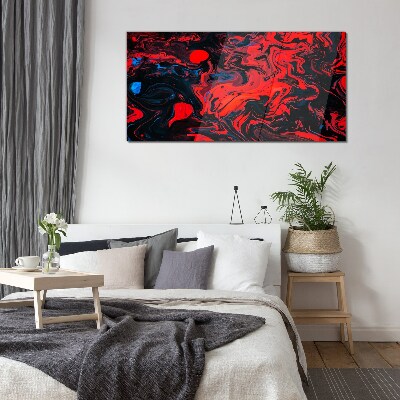 Cosmic dance of colors Wall art on glass