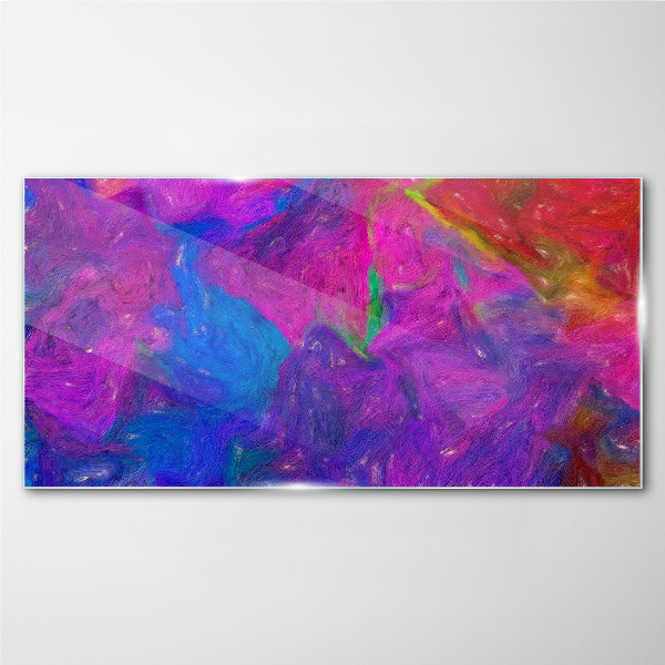 A colorful whirlwind of emotions Wall art on glass