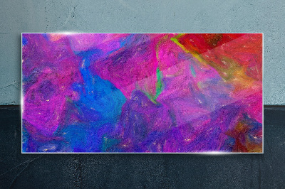 A colorful whirlwind of emotions Wall art on glass