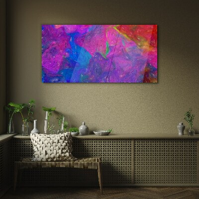 A colorful whirlwind of emotions Wall art on glass