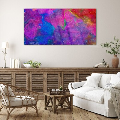 A colorful whirlwind of emotions Wall art on glass