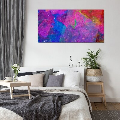 A colorful whirlwind of emotions Wall art on glass