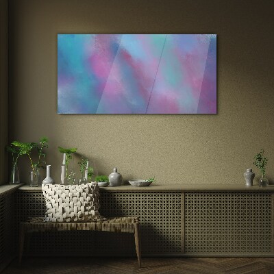 Pastel dreams in the clouds Wall art on glass