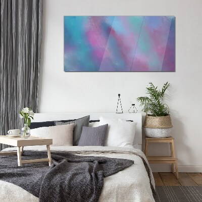 Pastel dreams in the clouds Wall art on glass