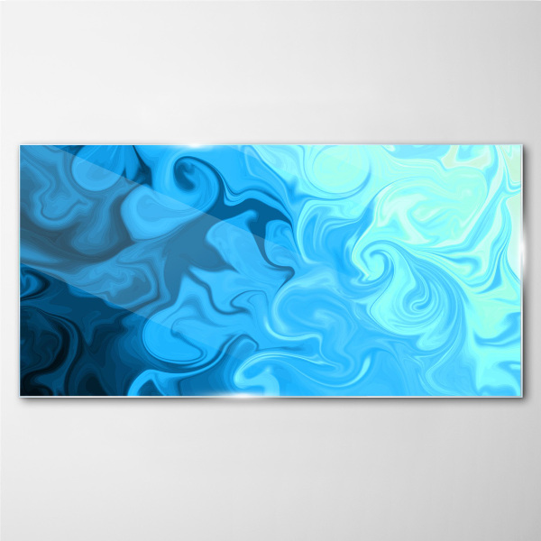 Ocean eddies Wall art on glass