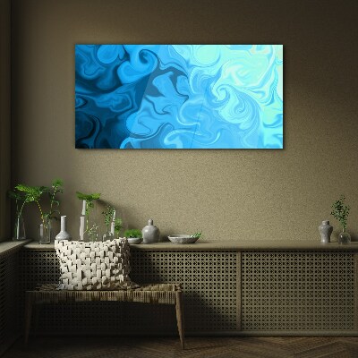 Ocean eddies Wall art on glass