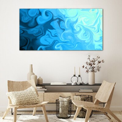 Ocean eddies Wall art on glass
