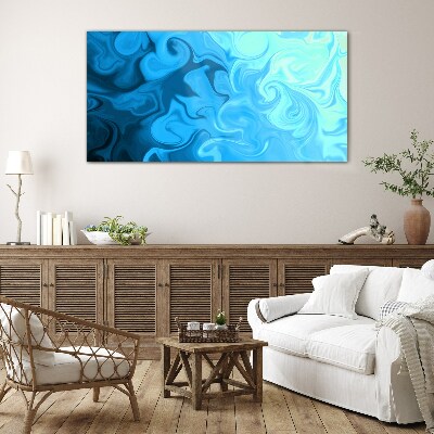 Ocean eddies Wall art on glass