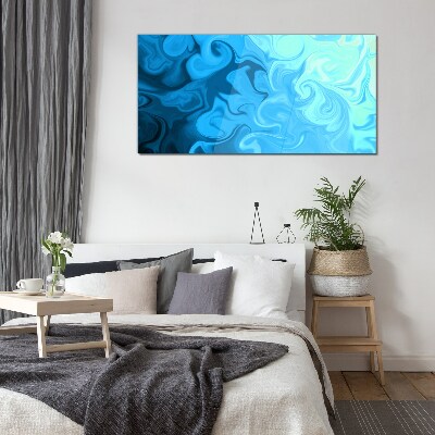 Ocean eddies Wall art on glass