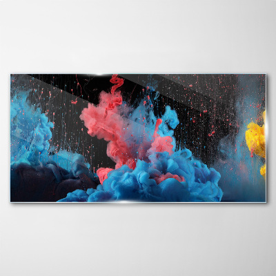 Expression of colorful clouds Glass art print