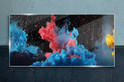 Expression of colorful clouds Glass art print