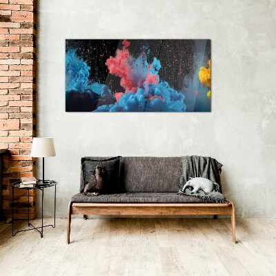 Expression of colorful clouds Glass art print