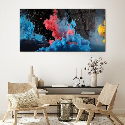 Expression of colorful clouds Glass art print