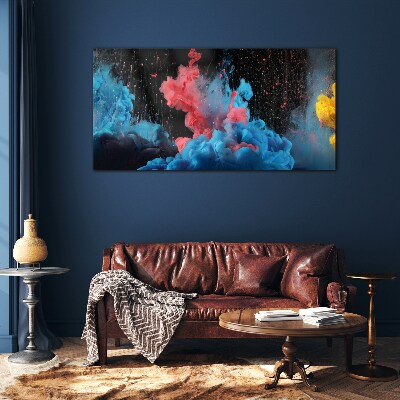 Expression of colorful clouds Glass art print