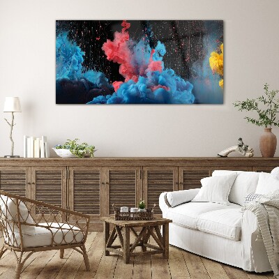 Expression of colorful clouds Glass art print