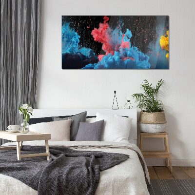 Expression of colorful clouds Glass art print
