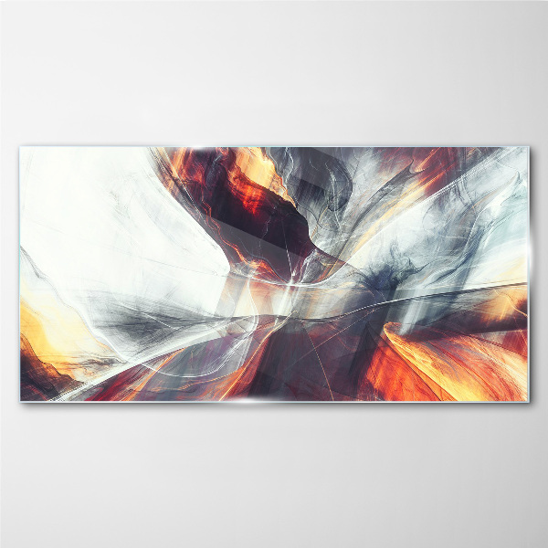 Abstraction Glass Print