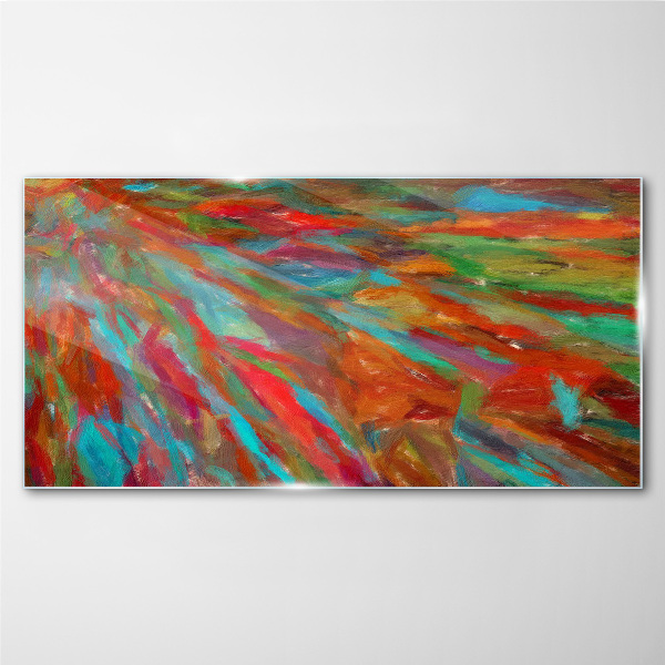 A colorful landscape of energy Glass art print