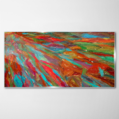 A colorful landscape of energy Glass art print
