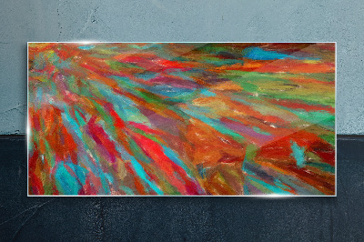 A colorful landscape of energy Glass art print