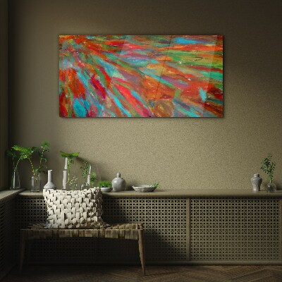 A colorful landscape of energy Glass art print