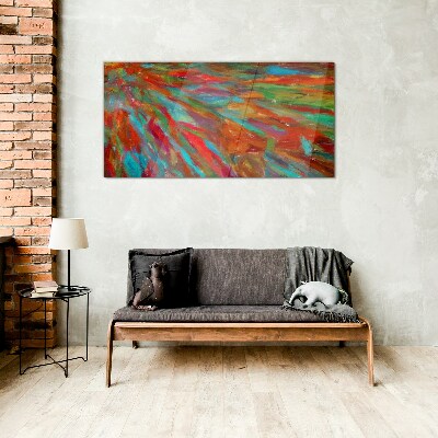 A colorful landscape of energy Glass art print