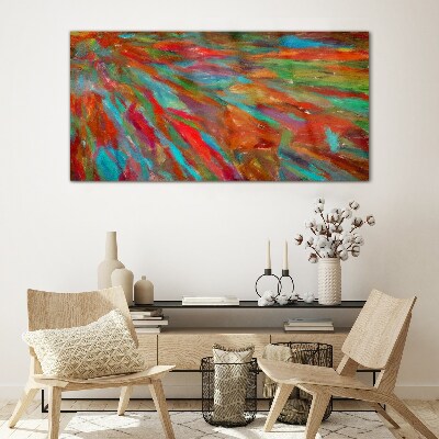 A colorful landscape of energy Glass art print