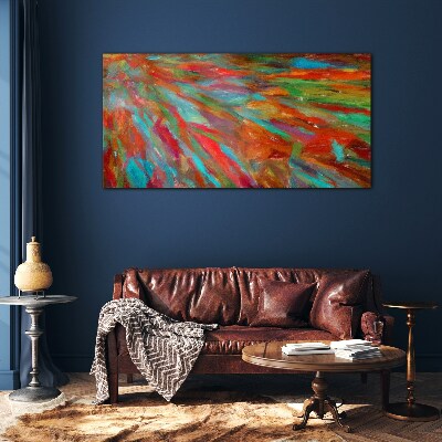 A colorful landscape of energy Glass art print