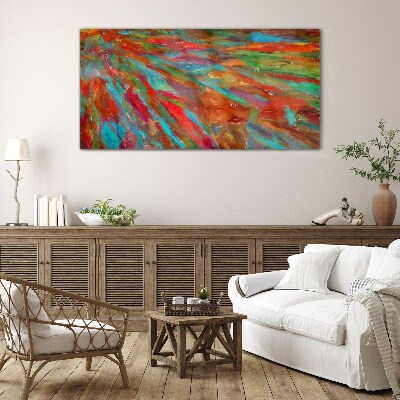 A colorful landscape of energy Glass art print