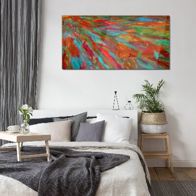 A colorful landscape of energy Glass art print