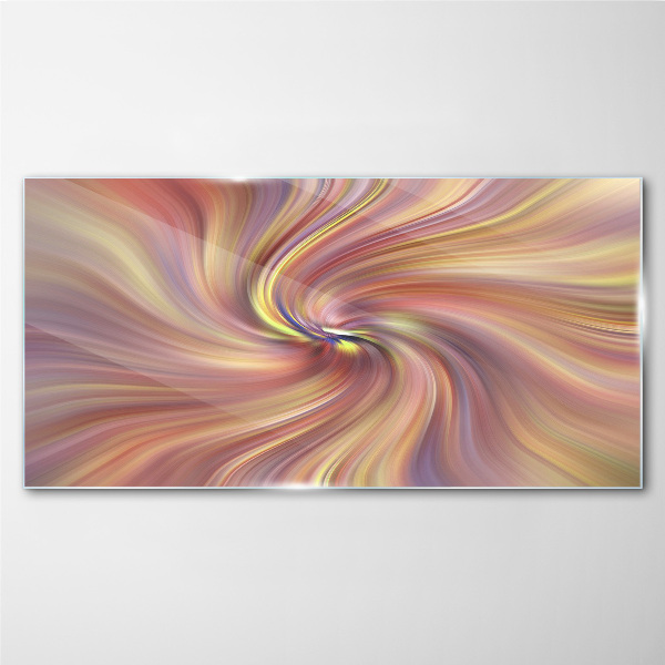A whirlwind of colorful emotions Glass art print