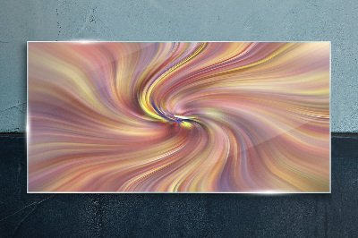 A whirlwind of colorful emotions Glass art print