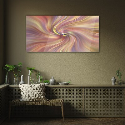 A whirlwind of colorful emotions Glass art print