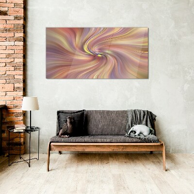 A whirlwind of colorful emotions Glass art print