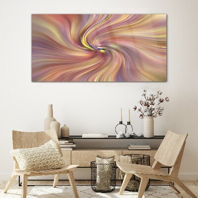 A whirlwind of colorful emotions Glass art print