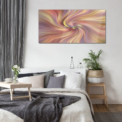 A whirlwind of colorful emotions Glass art print