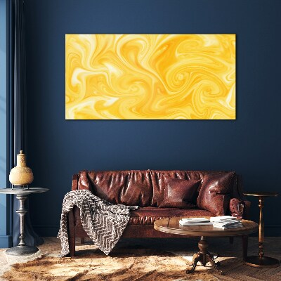 Sunny vortex Wall art on glass