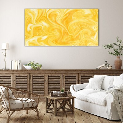 Sunny vortex Wall art on glass