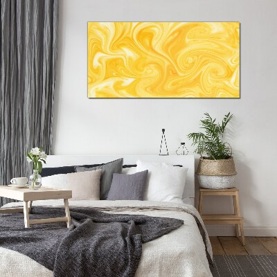 Sunny vortex Wall art on glass