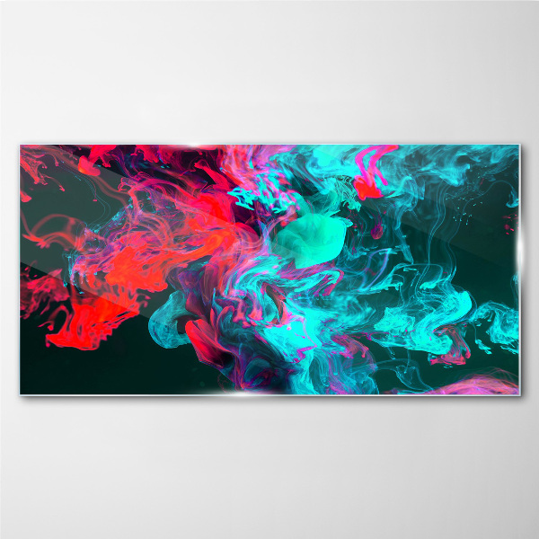 The colors of emotions in motion Wall art on glass