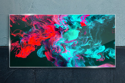 The colors of emotions in motion Wall art on glass