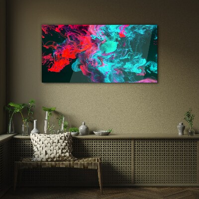 The colors of emotions in motion Wall art on glass