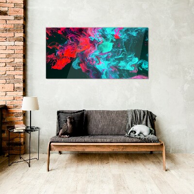 The colors of emotions in motion Wall art on glass
