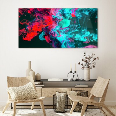 The colors of emotions in motion Wall art on glass