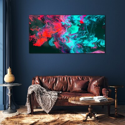 The colors of emotions in motion Wall art on glass
